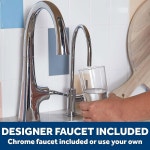 수전이 있는 싱크 워터 필터링 시스템 하 간편한 납, DS-31 감소... 듀얼 트위스트 설치, 및 6개월마다 등 교체(FQK2J), GE 잠금 GXK25 : 글직자