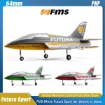 FMS 64mm 퓨투라 스포츠 제트 RC 비행기 고정익 모델 PNP 전동 무선 조종 장난감  용 : 빅원물류6
