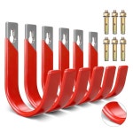 프루이트 6팩 금속 차고 후크, 튼튼한 호스 빗자루, DS-87 호스용 걸이 릴, 유틸리티 보관 벽걸이형 사다리, 물 야외용 1 Pack : 글직카