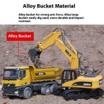 후이나 1535 2.4G 15채널 RC 굴착기 장난감 시뮬레이션  제어 트럭 114 엔지니어링 : 빅원물류6