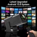 게임 4K 1080P WiFi 키스톤 아케이드 블랙용) 오토 미니 비전 6 13 5.4 프로젝터 블루투스 프로젝터(게임 레트로 안드로이드 : 더고은 Plus