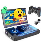 2025 업그레이드된 휴대용 아케이드 머신 판도라 박스 있는 앤 검색... 게임패드, 8000mAh 3D 2D 플레이 플러그 콘솔 게임 레트로 : 더고은 Plus