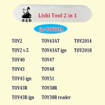 Lishi 2 in 1 도구 B111 CY24 DWO4R FO38 GT15 GM37 HU43 HON58R HYN11 ISU5 : 유진종합상사2