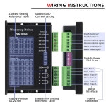 디지털 스테퍼 모터 드라이버/컨트롤러, 1.4-5.6A 20-50V DC 2상 128 서브디비전 마이크로 스텝 드라이버, 네마 17, 23 및 : 오버시스샵