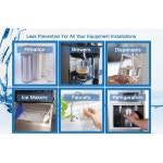 교체 패드 - 쓰리팩, 미국 기업! 기업 물 감지기/물 차단 및 언더싱크 기계식 밸브 (18mm) 시스템용. 여과 지원! 역삼투압 누출 18mm : 글직자