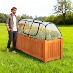 휴대용 온실 - 45x21.6인치 플라워 소형 묘목, 관리, 채소, 정원 식물 마당, 45.28x21.65x17.72인치 텐트, 문이 정원, 농장, 있는... 