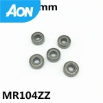 10개 MR104ZZ L-1040ZZ 4x10x4mm 깊 홈  베어링 소형     모델 : 가온글로벌플러스