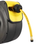 BTSHUB 접이식 에어 호스 릴 5/16인치 x 33피트 호스 벽걸이 도구 180도 회전 : 전기자전거 픽시 로드자전거