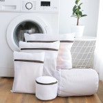 빨래망 세탁망 사이즈별 5종세트 빨랫감 손상방지 지퍼망 : 엘브로스