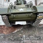 M5A1 스튜어트  조종  장난감 G2080  시뮬레이션 조립 모델  용 : 빅원물류6