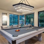 TOCHIC 크리스탈 다이닝 룸 샹들리에 오버 테이블, 풀 38인치 L 직사각형 아일랜드, 조명 7개의 농가 당구 조명기구, 샹들리에, 리니어 현관... 