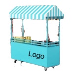 이동식가판대 플리마켓 포장마차 철제 행사장 좌판대 이동 마차 판매대 : 바이플러스샵