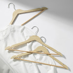 한샘 우드 옷걸이 20P 나무 옷걸이 니트 코트 옷가게 티셔츠 공간활용 : 이산스토어