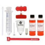 블리드존 브레이크 블리드 키트 - 100ml 미네랄 오일 2개 MTB, 도로 및 자갈 자전거용 유압 브레이크용 자전거 완성 : 지구형제