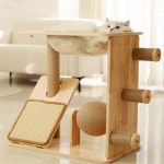 모아프라임 캣용품 고양이 스크래쳐 소형캣타워 고양이가구 캣타워 : 모아프라임몰