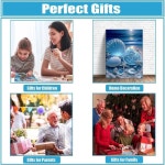 성인용 블레이험 시쉘 다이아몬드 페인팅 키트 비치 휴식에 5D (12x16 보석 인치) 장식, 완벽한 DIY 공예 월 홈 아트, 아트 G3795 : 더고은 Plus