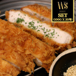 [샵인샵] 수제등심돈까스 100g X 20개 세트 [ 간편조리식품 간편식 돈카츠 통등심 ] : 우성물산