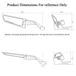 야마하 MT 03 07 09 10 21-25 오토바이 미러 윈드 윙 사이드 리어뷰 안티글레어 360 ° 조절 가능 : 빅원물류8