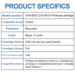 QY6 8002 8018 PIXMA 프린트 G1411 G2411 CA92 프린터 G140 QY6 8002 : 더셀라