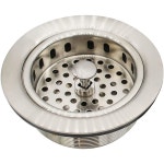 필터, 주방 싱크대 스트레이너 및 폐기 트림 C0140-07 세트, 2핸들 DS-PF 키트 Develosah 온수 냉수 새틴 수도꼭지 포함된 니켈이 9인치... 