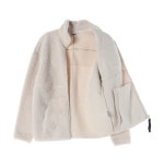 FILA 휠라 필라 뽀글리 셰르파 플리스 집업 재킷 라이트베이지 M : 뉴오프