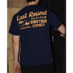 라스트라운드 박스 데이 남녀 공용 크로스핏 티셔츠  (네이비) : 라스트라운드