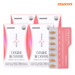 뉴온 다이글로 필 다이어트 4박스 16주분 (총 112정) 다이글로메라 추출물 효능 체지방감소 기능성 : 뉴온