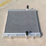 알루미늄 레이스 라디에이터 및 팬 푸조 206 GTI180 RC S16 2.0L EW10J4S 16v I4 수동 1999 2008 키트 00 01 02 03 05 07 : 준그린