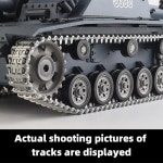 헹롱 3848 메탈 트랙 HL 1/16 독일 팬저 Ⅲ(H L F8) 및 Ⅳ (F1 F2) 탱크 호환 : 트루인터