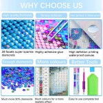 아트 키트 및 젬 5D 키트(12x16인치) 성인 가정 장식용 선물 키트, 풀 초보자를 드릴 크리스천 위한 출생 페인팅 DIY G6713-US : 더고은 Plus