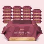 베베숲 시그니처 위드레드 캡형 두꺼운 아기물티슈 70매, 20개 : 베베숲