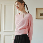 [제로스트릿][김유정 착용][2TYPE] 울 블렌딩 랩 스웨터 WOOL BLENDING WRAP SWEATER : 제로스트릿