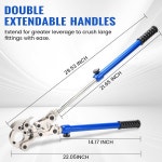 구리 파이프용 Propress 도구, 1/2 3/4 1인치 죠, 360 회전 및 솔더리스 피팅을 위한 가능한 손잡이 : 픽.하.우.스