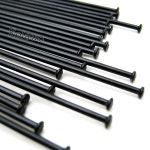 20 자전거 스포크 0MM MTB 블랙 스트레이트 14G 258 305MM 스틸 20pcs 258mm : 트레조몰