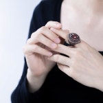 CKHAO 여성 반지 - 32mm 터키 스타일 퍼플 보석 빈티지 주얼리 J0769PURPLE : YG 스토어