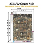 아트 키트, 초보자를 위한 드릴 고스 홈 장식용 페인팅 책장 월 라인스톤 크리스탈 풀 12X16인치 젬 공예품 Eagle-G7833 : 더고은 Plus