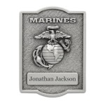 인디애나 메탈 크래프트 13온스 더블 올드 패션 위스키 잔 - 미국산 퓨터 개인 맞춤형 EGA 엠블럼이 있는 미 해병대 : 소로상회