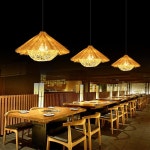 식당 라탄 조명갓 등나무 샹들리에 식탁등 호텔 펜션 : 아라가나다고야도이길