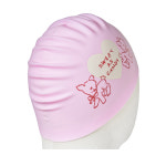 후그 수영모자 퍼니베리 실리콘 수모 핑크 SSC779 : 실버스핀 스토어