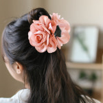집게핀 엔젤슈슈 플라워 반묶음 쉬폰 당고머리핀 올림머리집게핀 머리집게핀 국산집게핀 헤어핀 반묶음집게핀 : 오션트렌스