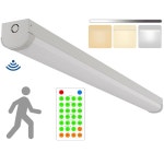 2와트 CCT 선택 가능한 20W/40W 2500lm/5000lm/3000K/4000K/5000K, IP20, 디밍 가능한 4피트 상업용 상점 천장 조명기구, FCC : 쇼픽스91