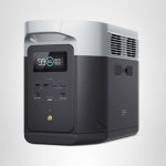 EF ECOFLOW 휴대용 발전소 DELTA 2 Max, 2400W LFP 태양광 발전기, 1시간 만에 완전 충전, 가정용 백업용 2048Wh 발전기(태양광 패널 옵션)... 