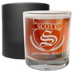 맞춤형 아버지의 날 에칭된 11온스 위스키 잔 - 아버지 각인 버번 잔, 음료 신랑 선물, 주류 칵테일 록스 올드 패션, 스콧 모노그램 : 소로상회