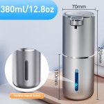 판타지타스 자동 발포 비누 디스펜서 거품 손 소독제 터치리스 1500mAh 욕실 주방용 센서 포함 충전식 13.5온스/380ml Black Gel... 