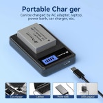 파워엑스트라 NB-7L 2팩 1600mAh 7.4V 캐논 파워샷 G10 G11 G12 SX30용 배터리 및 충전기는 디지털 카메라입니다 : 미라클딜