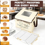 50-113 온도 조절 및 1-12시간 타이머가 있는 빵 프로퍼, 금속 랙이... 반죽 사워도우용 굽기, 피자, 요거트, 콤부차, 공간 절약 5겹 원단 : 소로상회