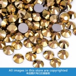 SS3-SS34 광산 골드 네일 모조 다이아몬드 유리 크리스탈 비 핫픽스 스트라스 오룸 글리터 라인석 DIY 네일 아트 장식 H0021 : 이육컴퍼니