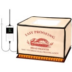 50 F ~ 113 F 온도 조절 및 12시간 타이머가 있는 접이식 빵 프로핑... 히터 상자 - 발효를 위한 대형 용기 16 x 12 10 피자 사워도우 : 소로상회