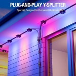 야외 조명용 B-Est Y-스플리터 케이블1 수컷암컷으로 H705D H705E H705F H7067 H7068 H7069용 : 유니크온1