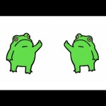 2PCS 녹색 개구리 스티커 자동차 자전거 전자 바이크 오토바이 재미있는 액세서리에 방수 반사 데칼 : 유니크온1